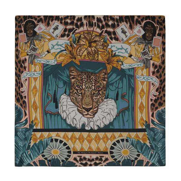 Monkey and The Leopard - Yellow - Modal-Cashmere