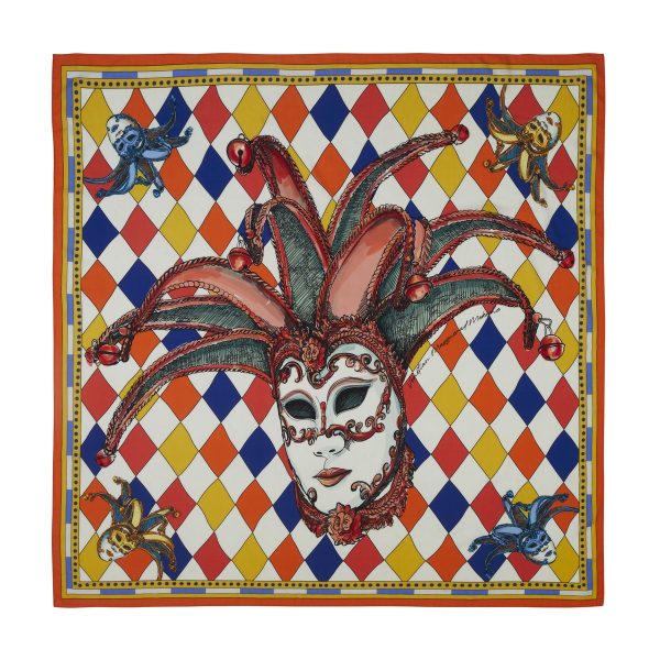 Venetian Masquerade -  Yellow, Blue and Orange